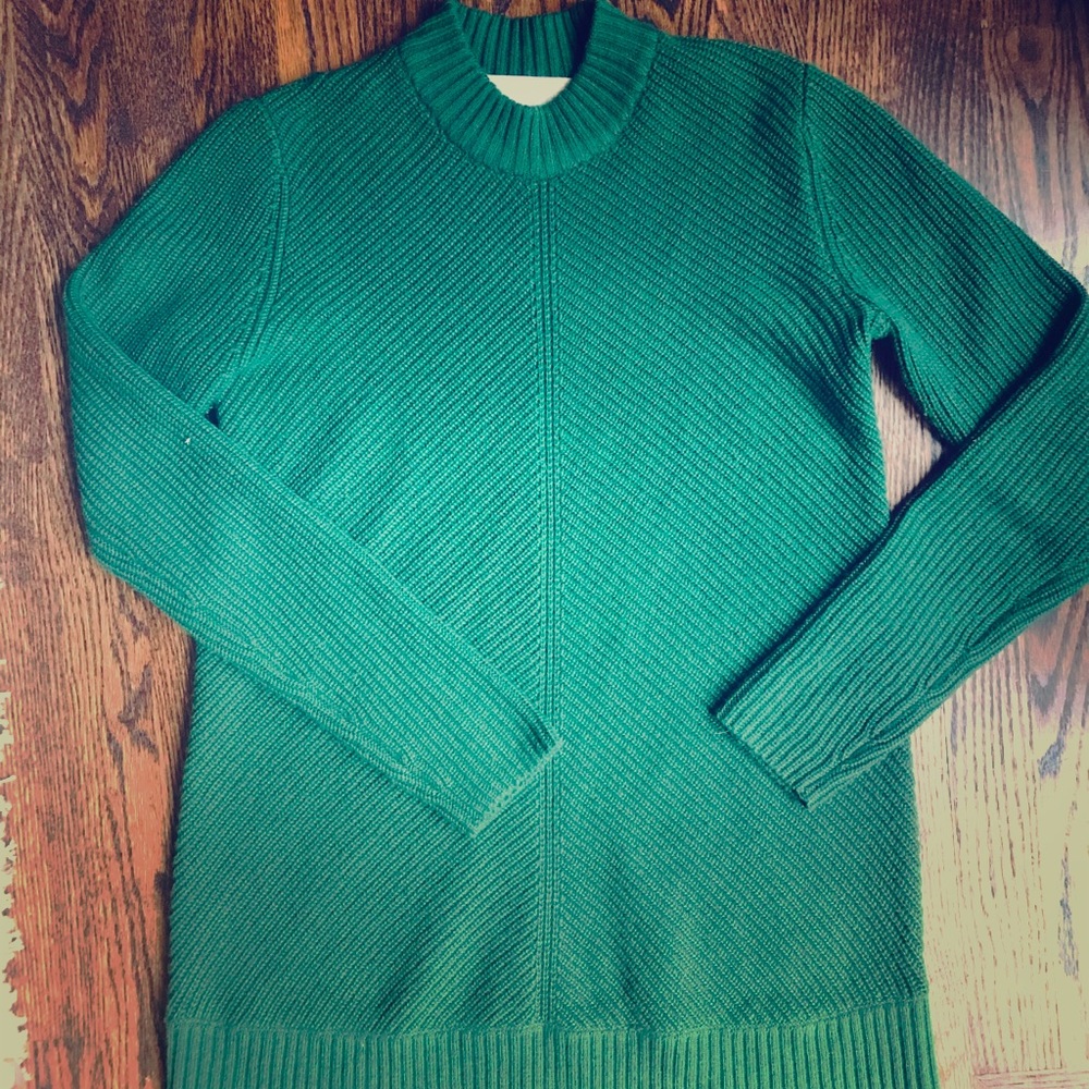 Michael Kors, Emerald Green Crew Knit Sweater